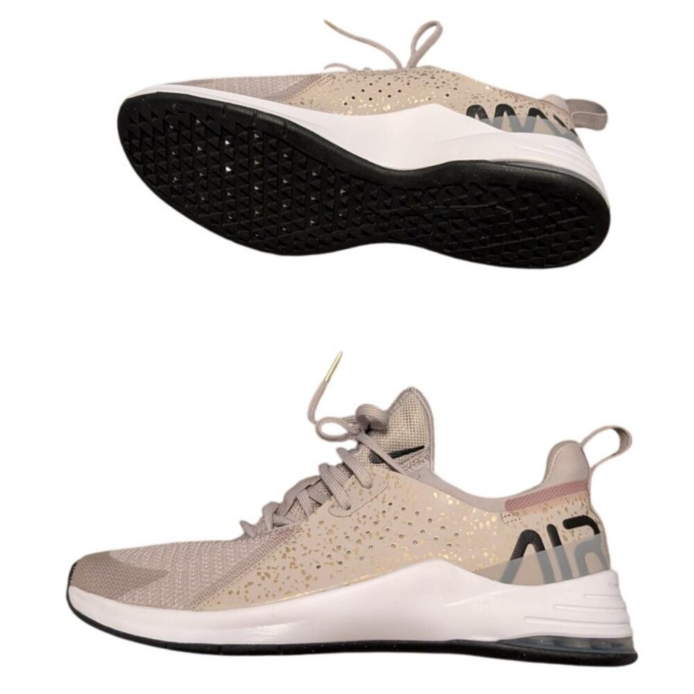 Nike Air Athletic Shoes in Beige and Black